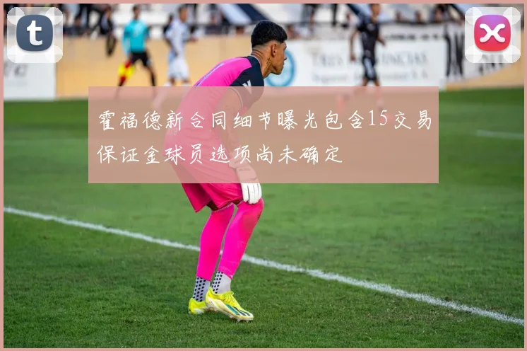 霍福德新合同细节曝光包含15交易保证金球员选项尚未确定